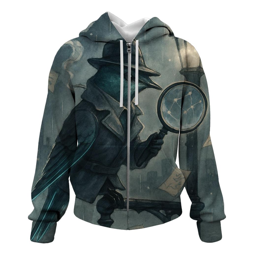 Glasswing Detective graphic hoodies