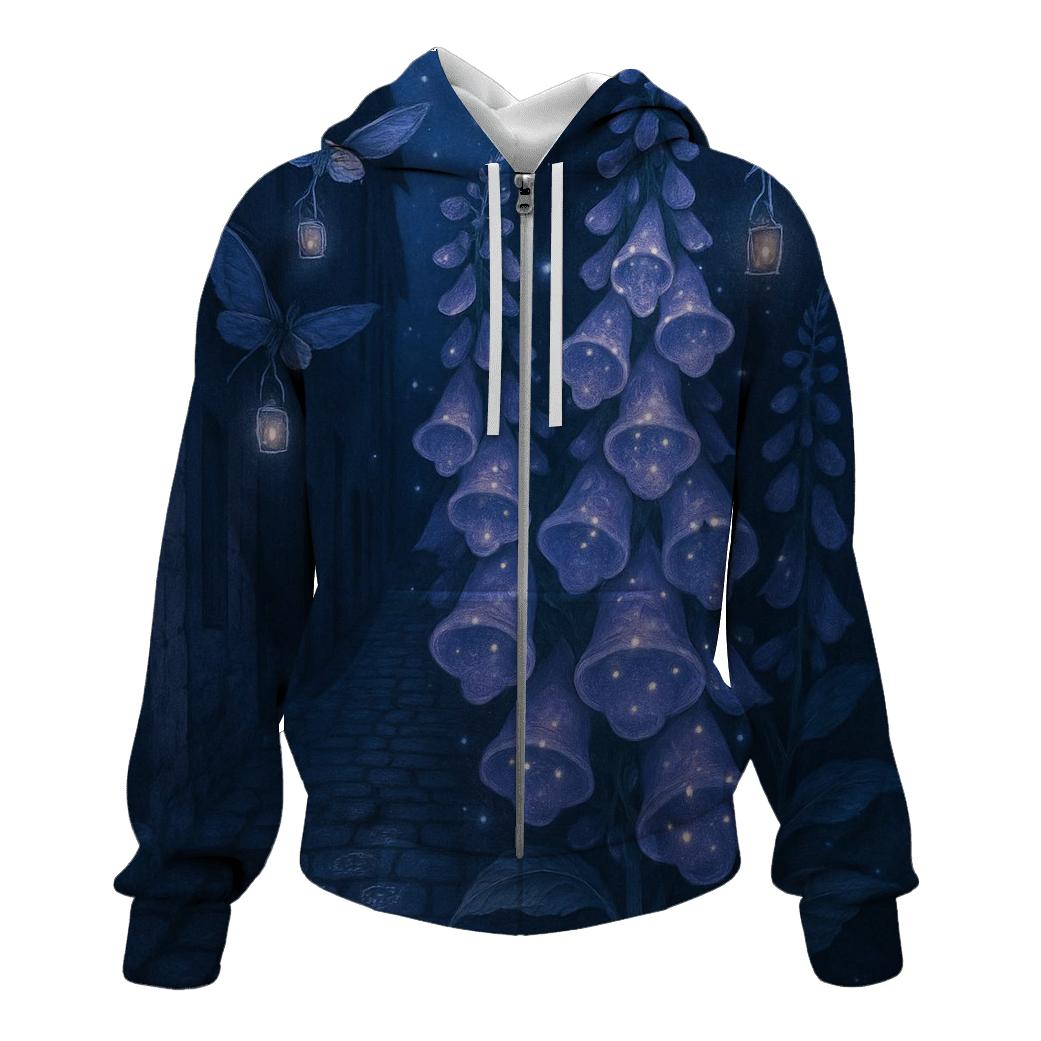 Constellation Foxglove Alley zip-up hoodies