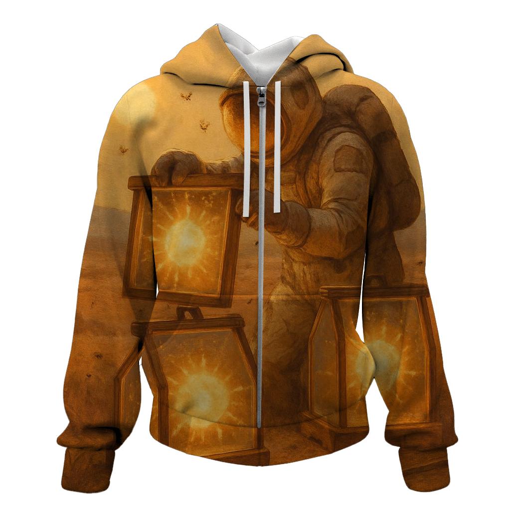 Rustic Starship Beekeeper graphic hoodies