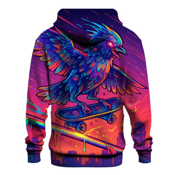 Neon Dream Skatebird designer hoodies