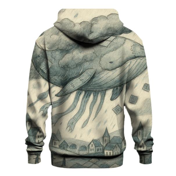 Patchwork Cloud Whale lightweight hoodies