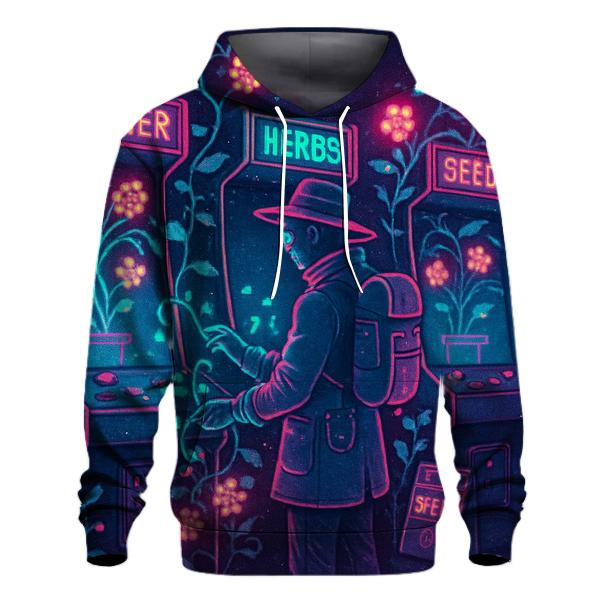 Lucid Arcade Botanist graphic hoodies
