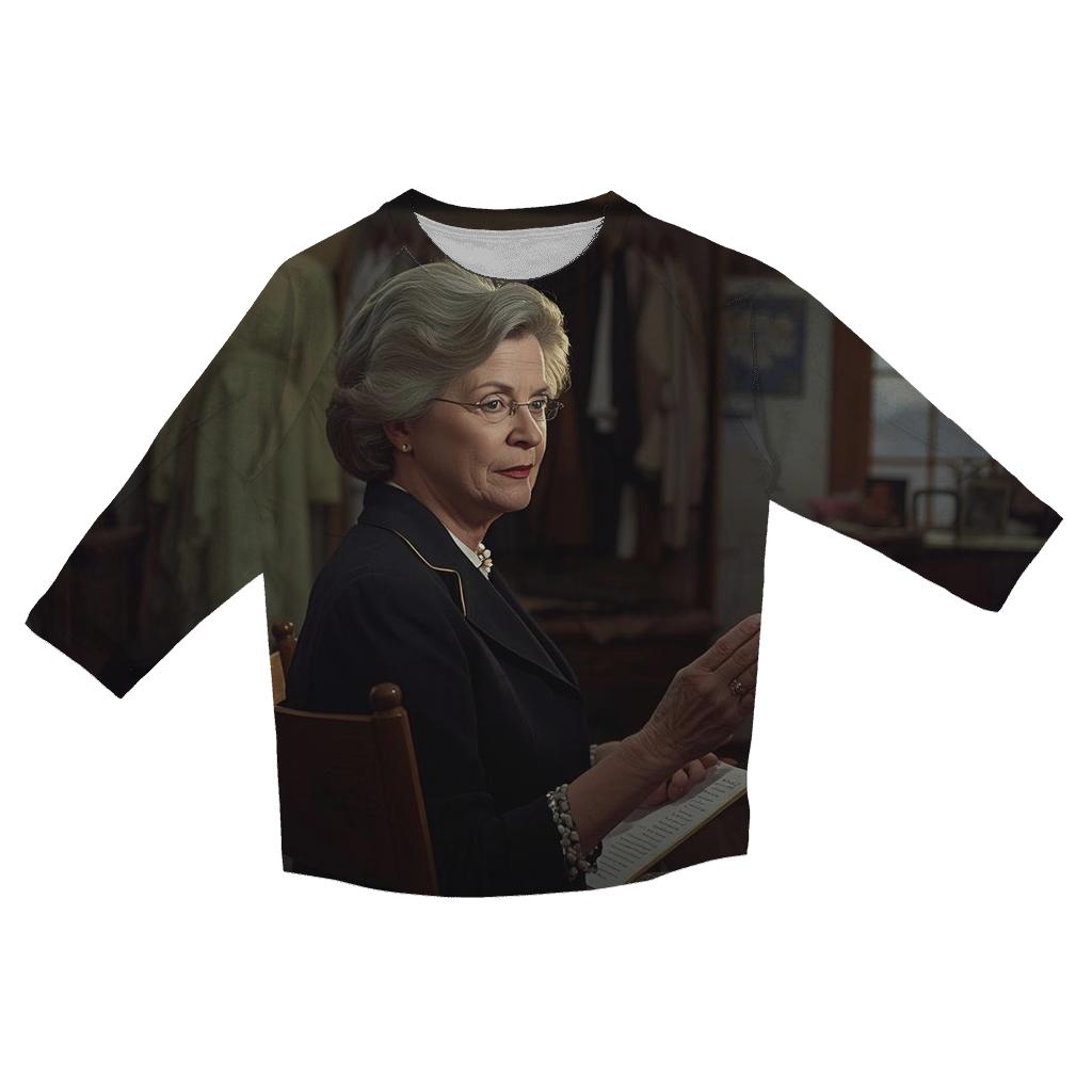 Polly Holliday On Set Rehearsal cotton quarter sleeve shirts