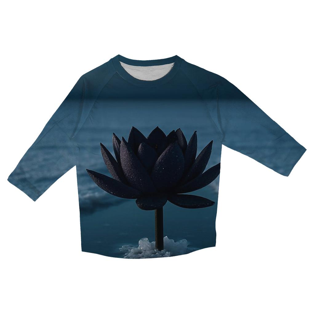Midnight Lotus Of The Salt Flats fashion 3/4 sleeve shirts