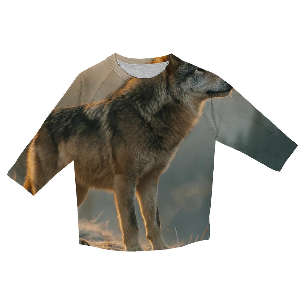 Dawn Sentinel Wolf fashion 3/4 sleeve shirts