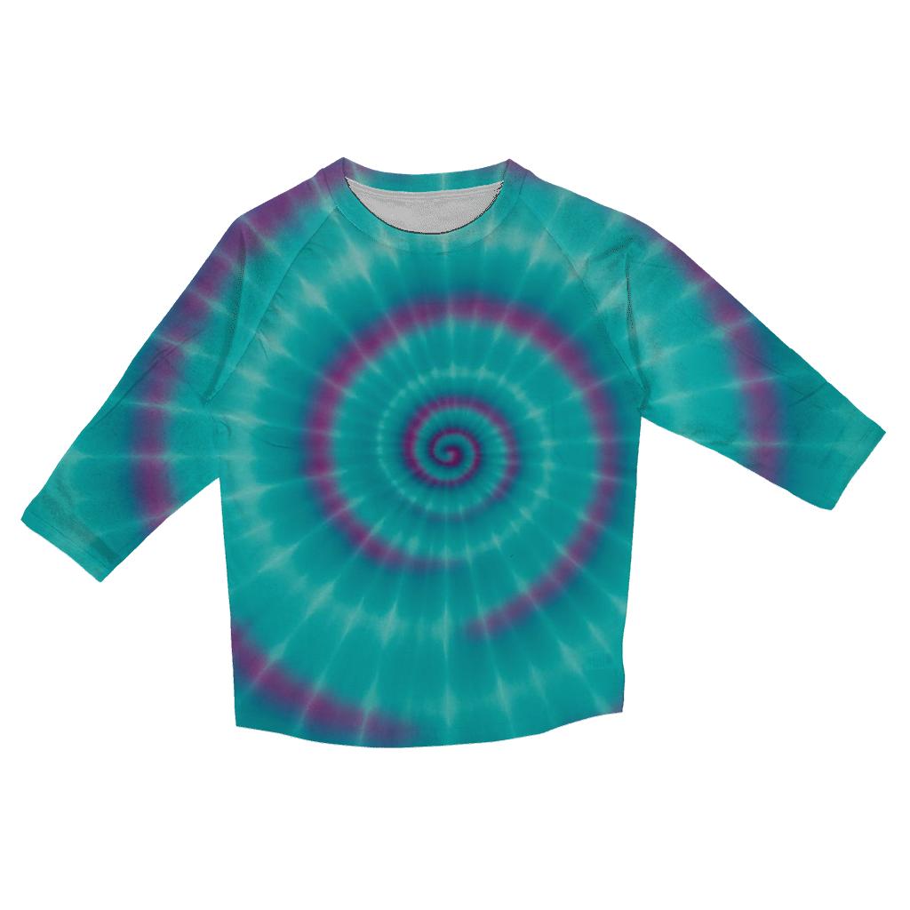 Nebula Spiral Bullseye stylish quarter sleeve tops