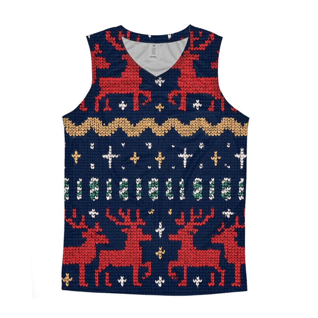 Tacky Tinsel Reindeer Band Design custom tank tops
