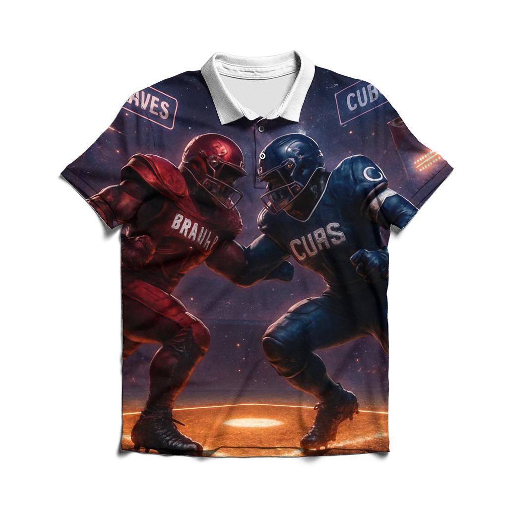 Clash At The Diamond Line branded logo polo shirts