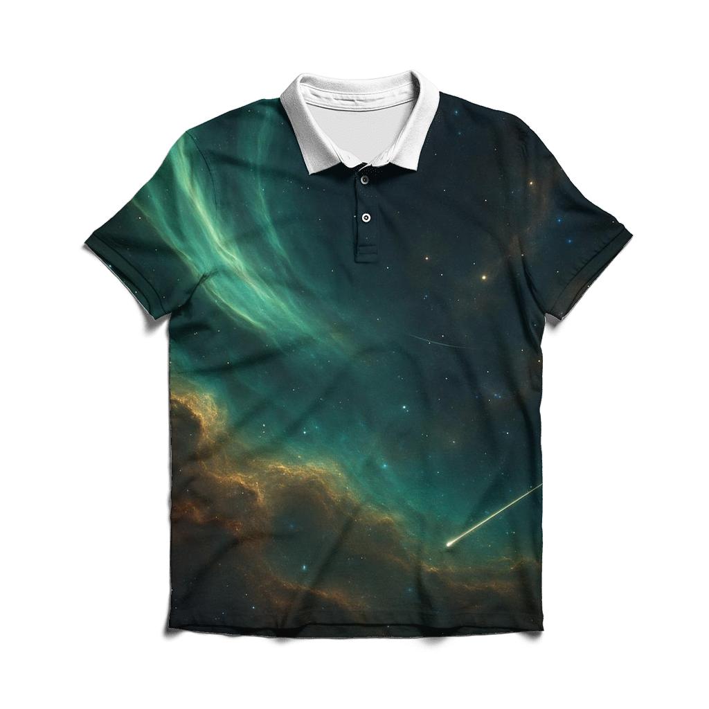 Auroral Nebula Mantle designer slim fit polos