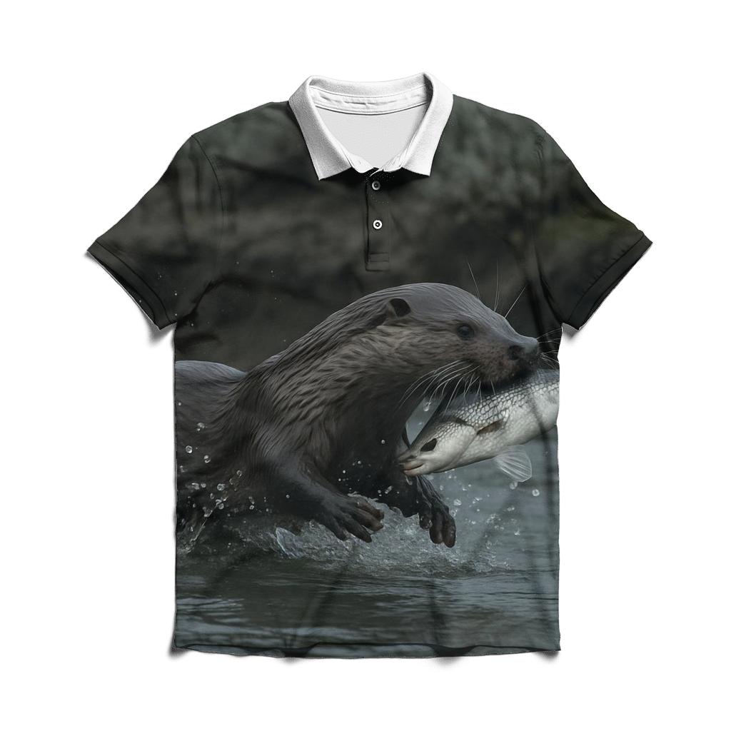 Estuary Spear Eurasian Otter classic pique polos