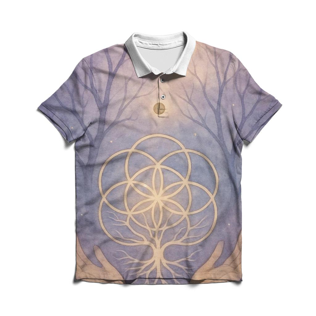 Luminous Grove custom polo shirts