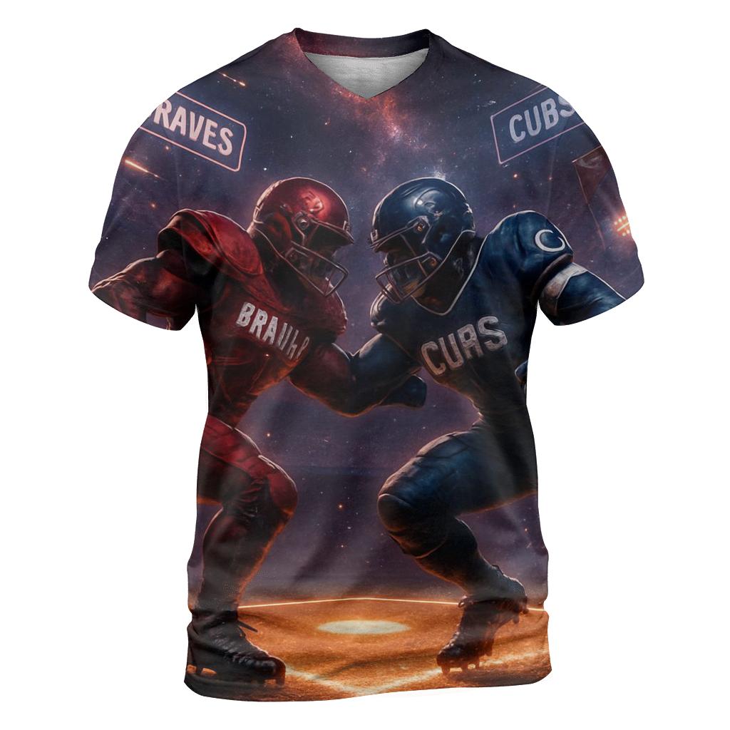 Clash At The Diamond Line artistic all-over print tops