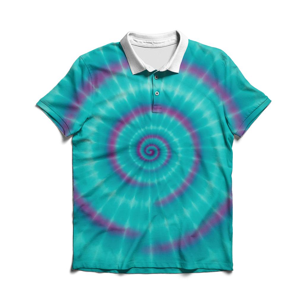 Nebula Spiral Bullseye personalized polo shirts