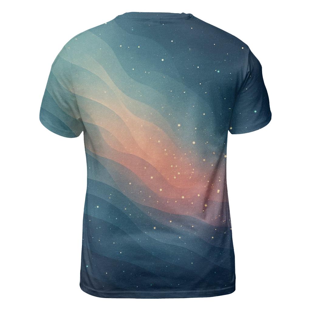 Celestial Reef Gradient artistic all-over print tops