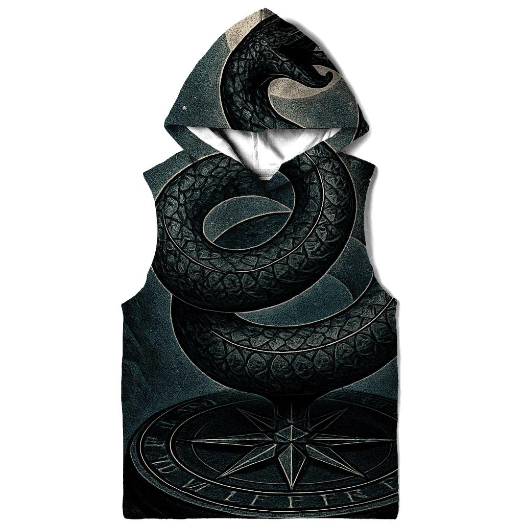 Eternal Spiral Serpent pullover hoodies