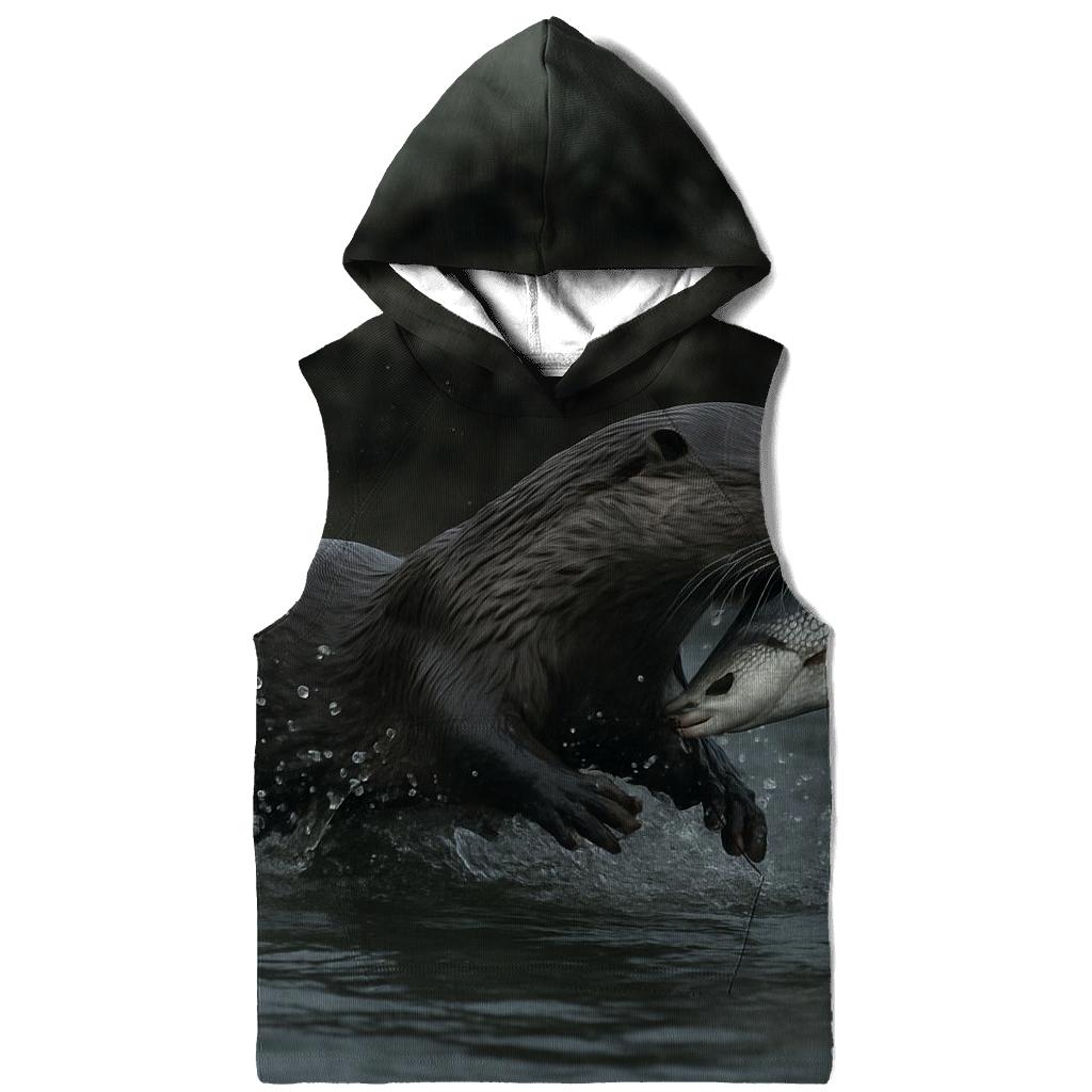 Estuary Spear Eurasian Otter graphic hoodies