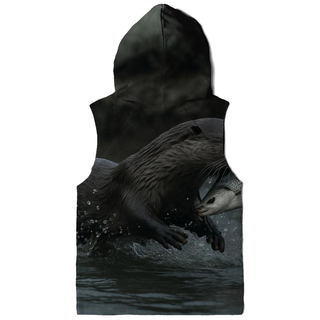 Estuary Spear Eurasian Otter graphic hoodies