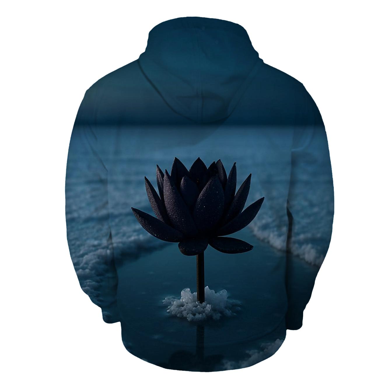 Midnight Lotus Of The Salt Flats printed hoodies
