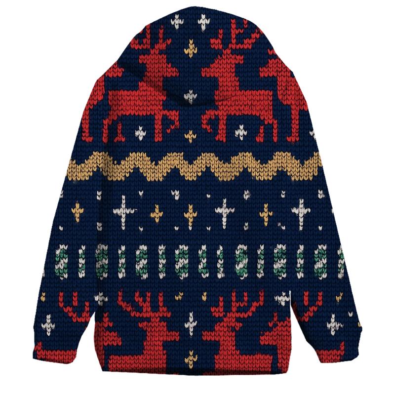 Tacky Tinsel Reindeer Band Design embroidered hoodies