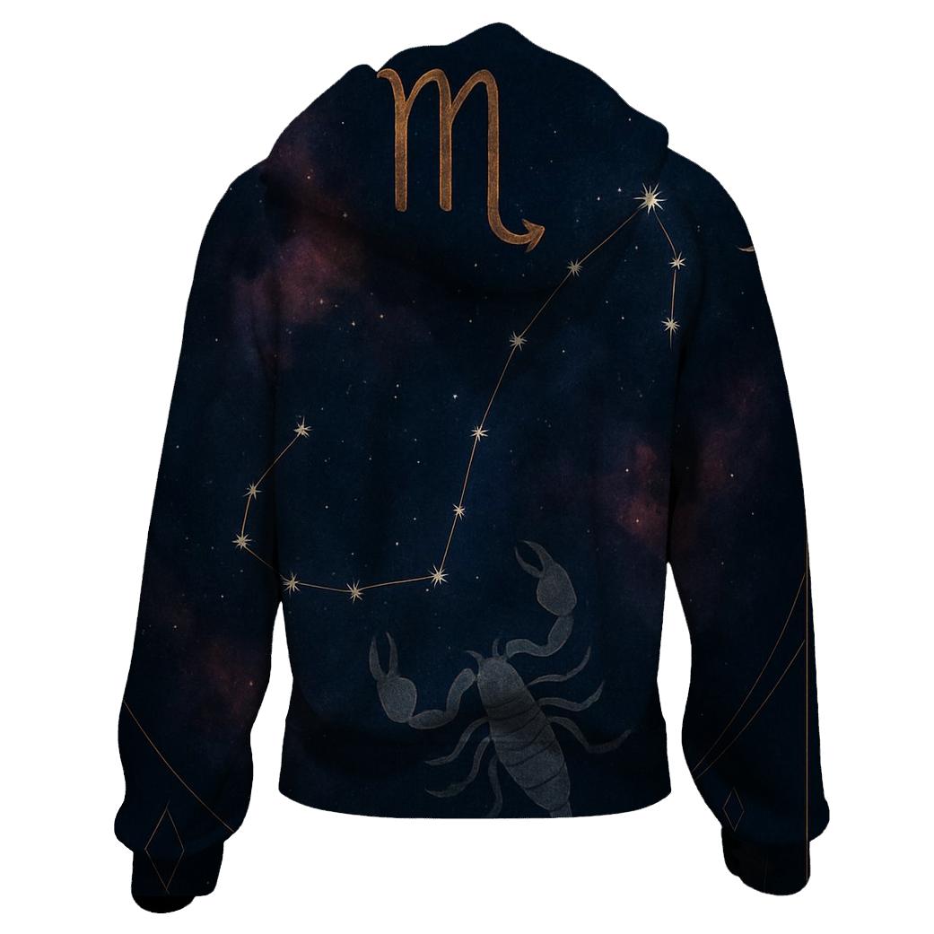 Scorpio Galactic Scorpion Constellation heavyweight hoodies