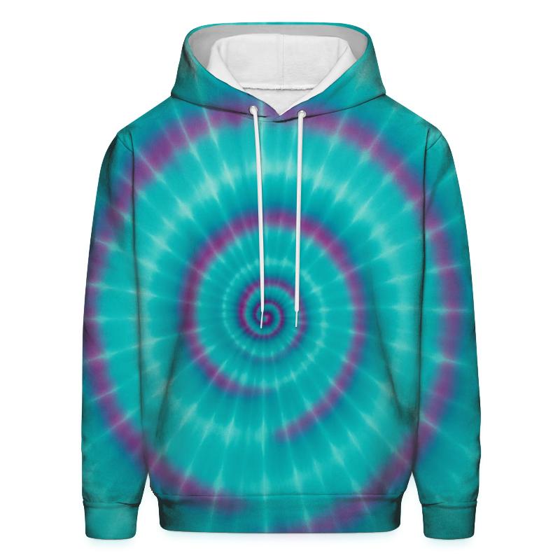 Nebula Spiral Bullseye printed hoodies
