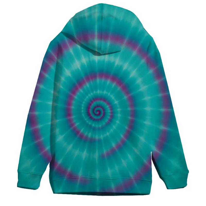 Nebula Spiral Bullseye printed hoodies