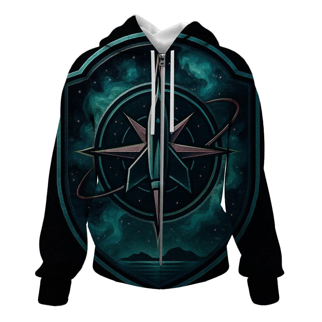 Nebula Voyager Crest graphic hoodies