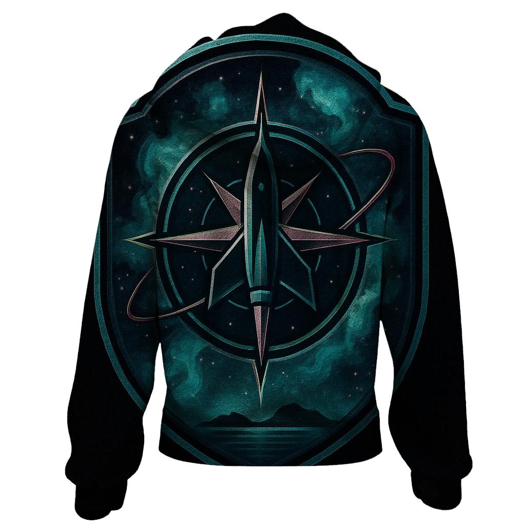 Nebula Voyager Crest graphic hoodies