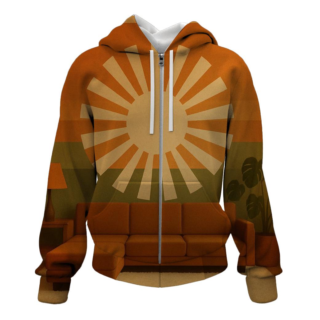 Sunburst Living Room designer hoodies