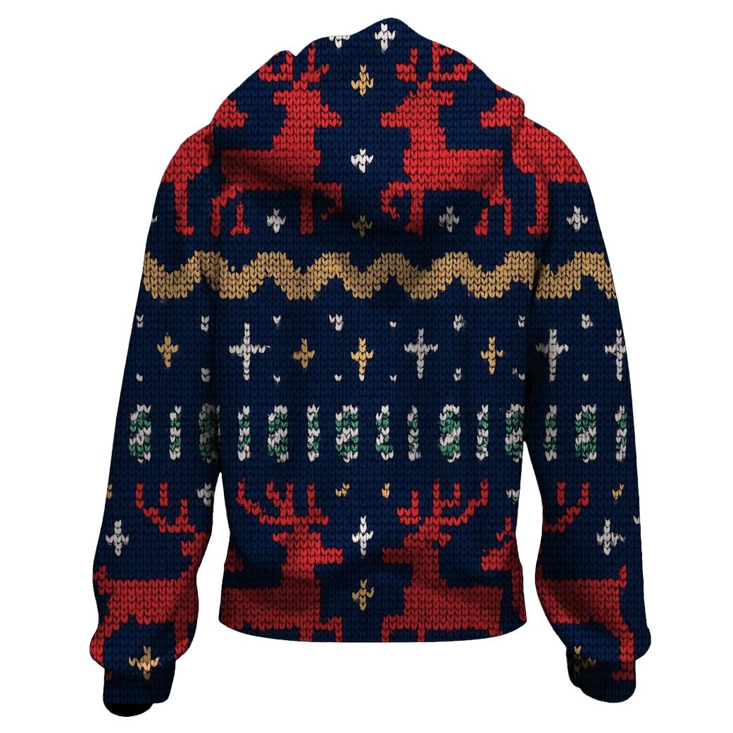 Tacky Tinsel Reindeer Band Design printed hoodies