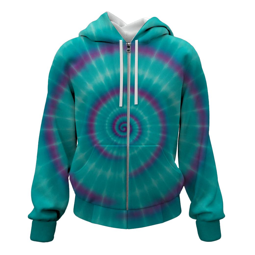 Nebula Spiral Bullseye lightweight hoodies