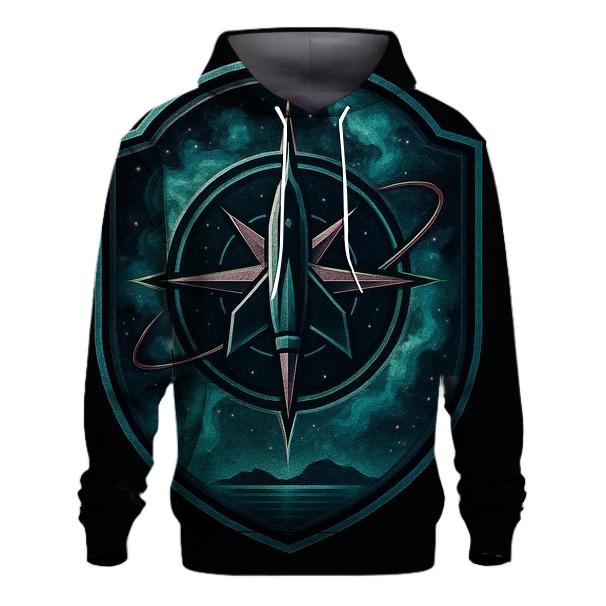 Nebula Voyager Crest premium hoodies