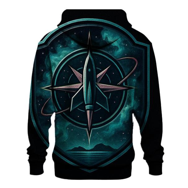 Nebula Voyager Crest premium hoodies