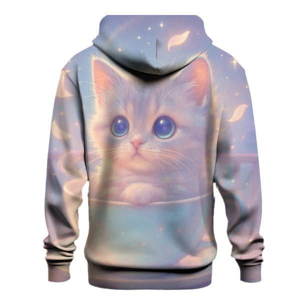 Starlit Tea Time Kitten heavyweight hoodies
