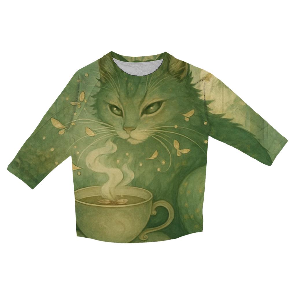 Botanical Tea Guardian stylish quarter sleeve tops