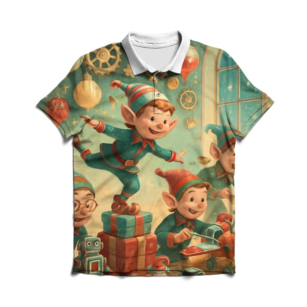 Elves Tinker Midnight Workshop custom polo shirts