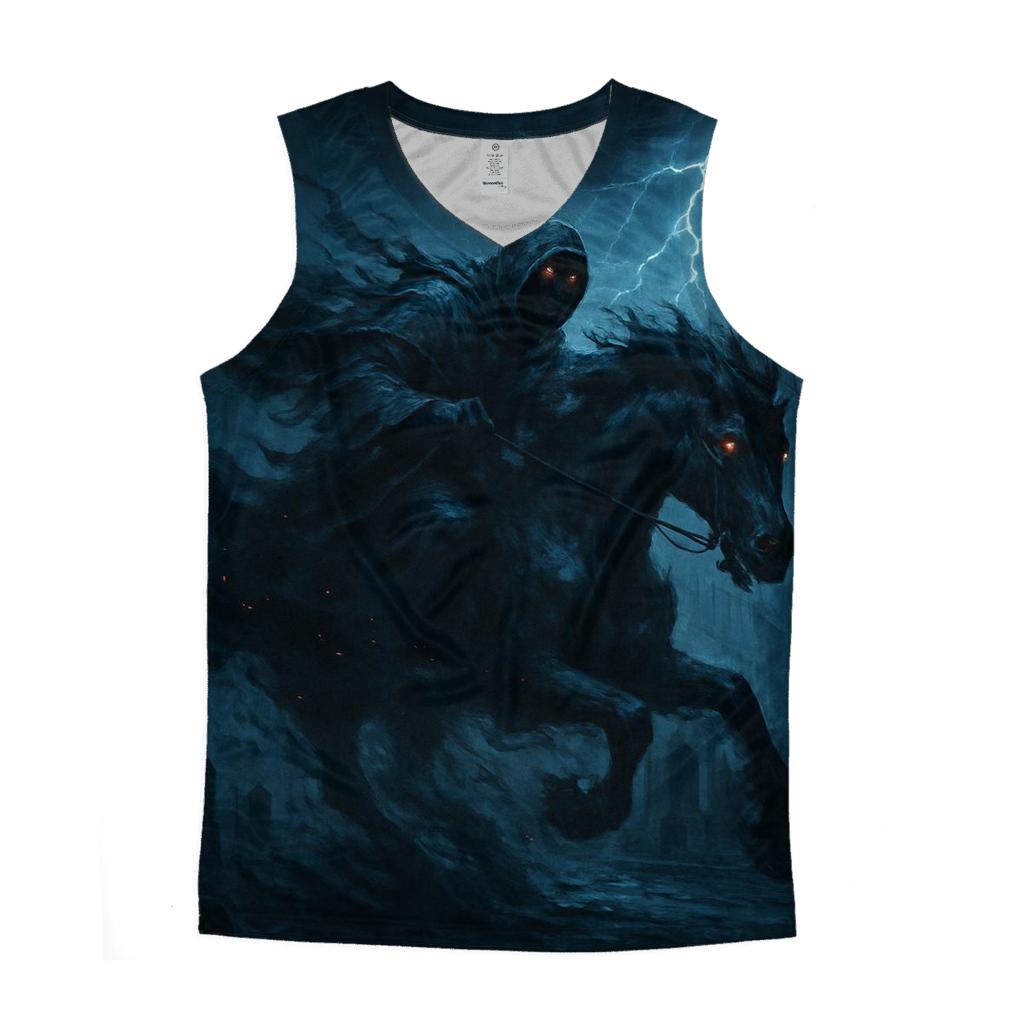 Grim Rider Of Midnight Ash cotton sleeveless tops