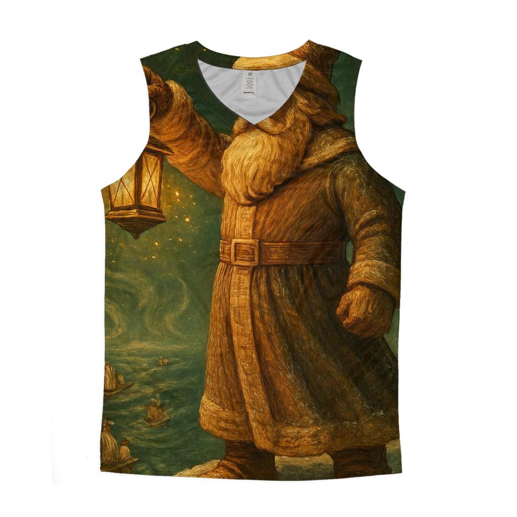 Vintage Carved Santa Patrol trendy fitted tank tops