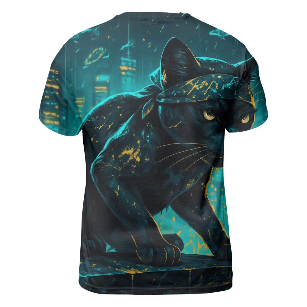 Midnight Neon Panther custom all-over print shirts
