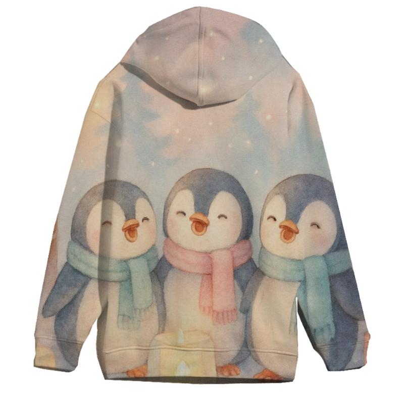 Penguin Carolers On Ice Lantern Lane custom hoodies