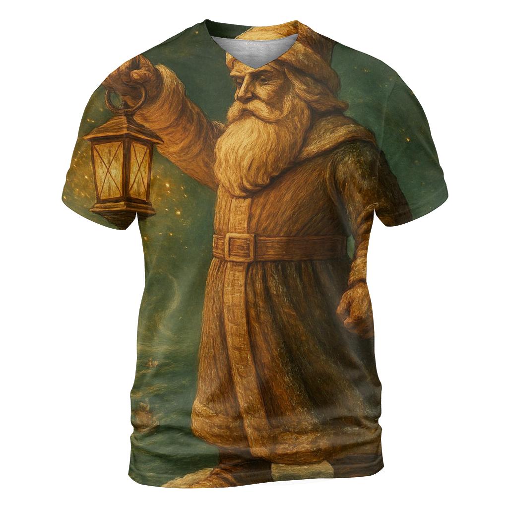 Vintage Carved Santa Patrol statement graphic shirts