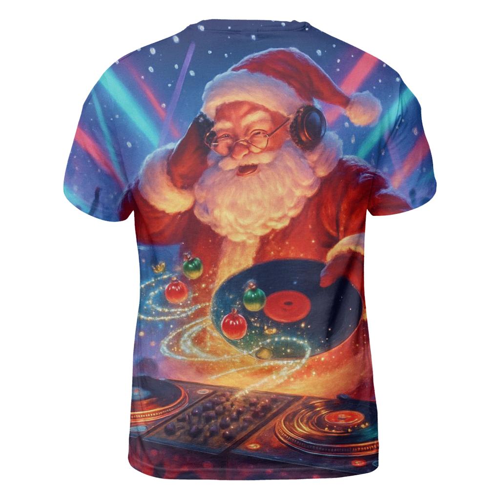 DJ North Pole Santa personalized full print shirts