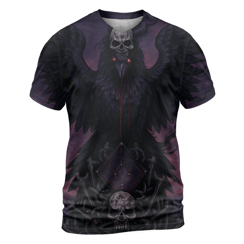Raven Throne Of The Night Herald statement graphic shirts