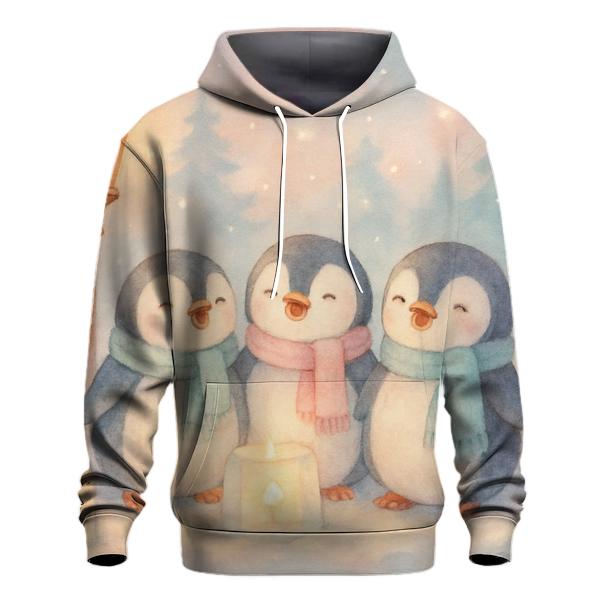 Penguin Carolers On Ice Lantern Lane hoodie designs