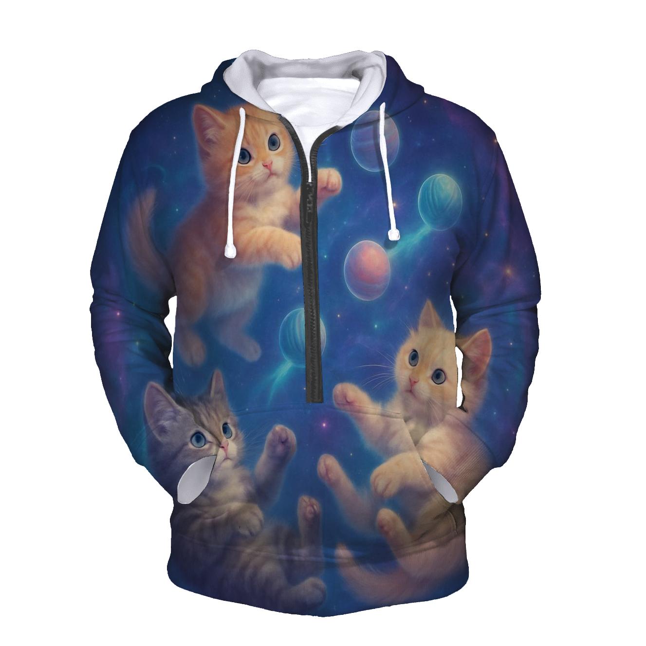 Cosmic Dream Kittens printed hoodies