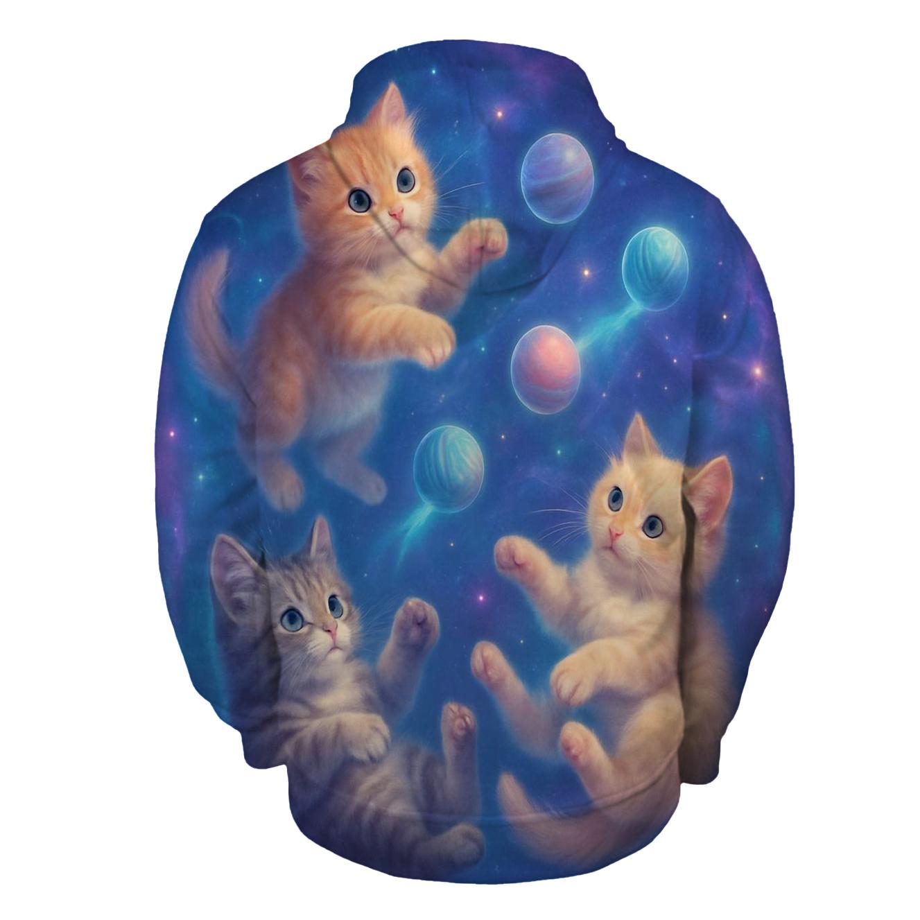 Cosmic Dream Kittens printed hoodies