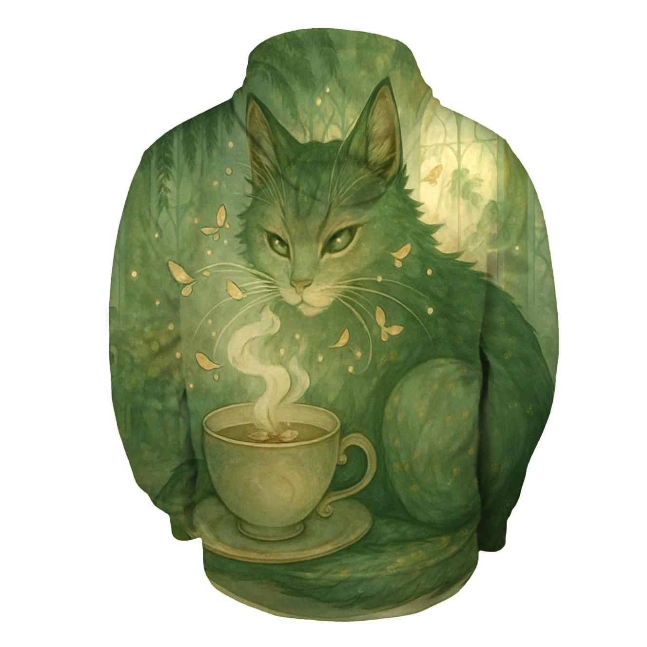 Botanical Tea Guardian printed hoodies
