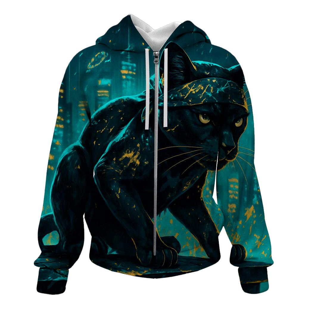 Midnight Neon Panther hoodie styles