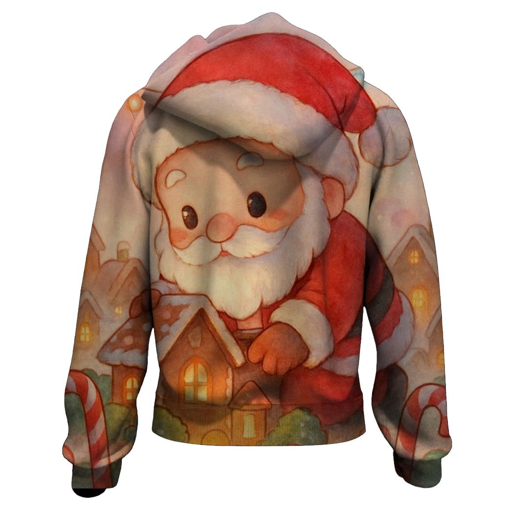 Gingerbread Garden Santa hoodie trends