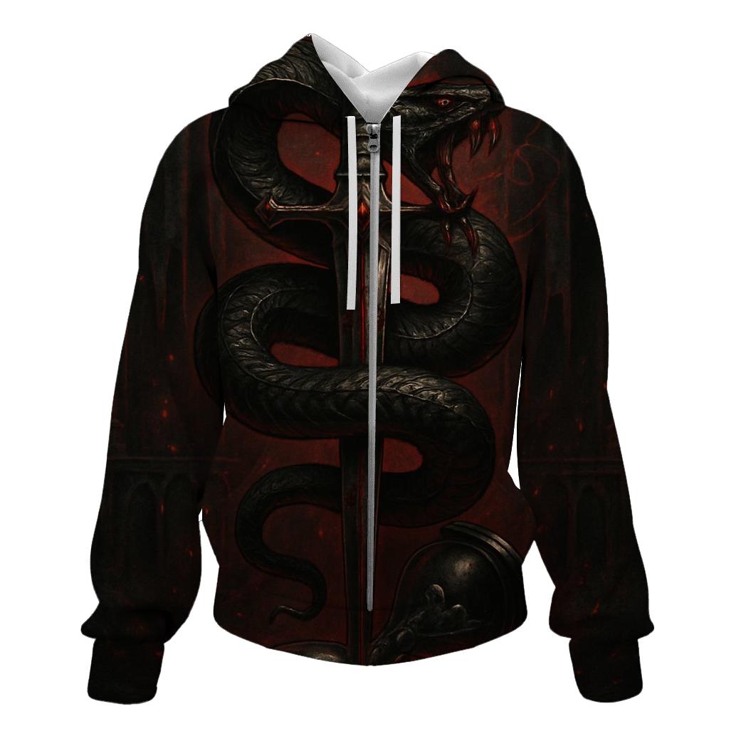 Serpent And The Blood Dagger heavyweight hoodies